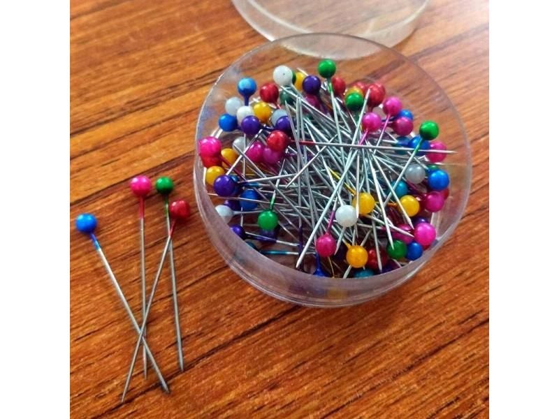 160pcs/lot Colorful Pearl Light Locating Pins DIY Patchwork Sewing Pins Carousel 1