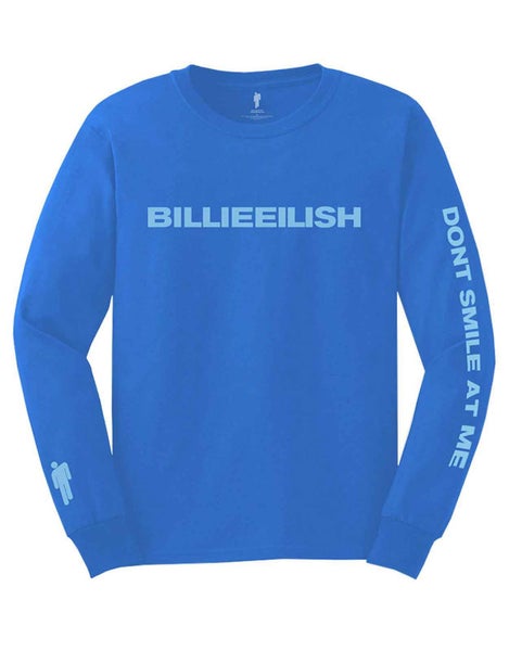 Billie Eilish T Shirt Dont Smile at Me Logo new Official Long Sleeve Unisex Carousel 1
