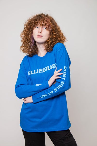 Billie Eilish T Shirt Dont Smile at Me Logo new Official Long Sleeve Unisex Carousel 5