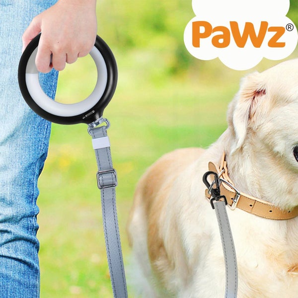 Pawz LED Dog Leash Lead Walking Rope Flashlight Heavy Duty Nylon Extendable 2m Carousel 10