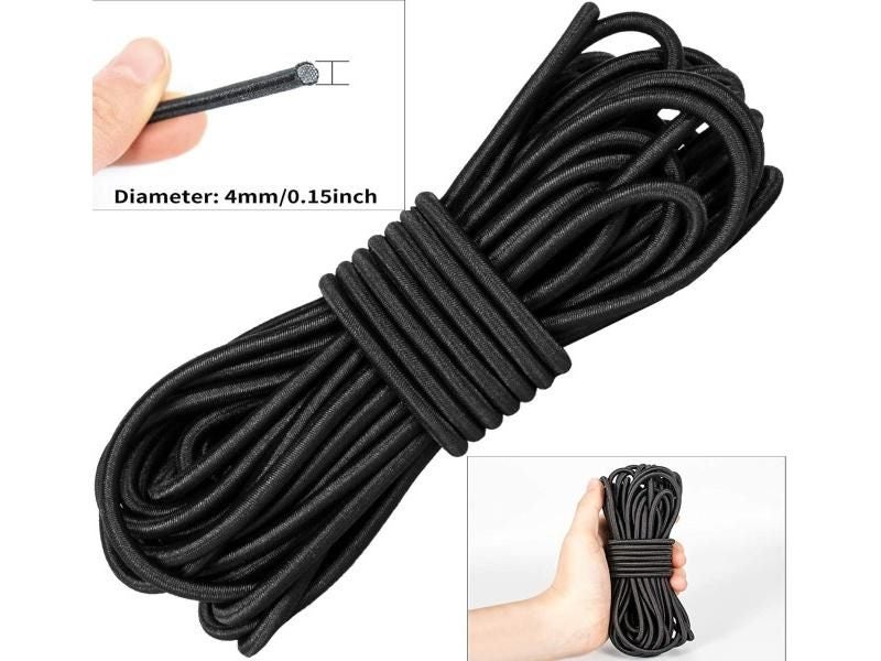 1/2/3/4/5MM Strong Elastic Rope White/black High-Quality Elastic Rope Rubber Carousel 2