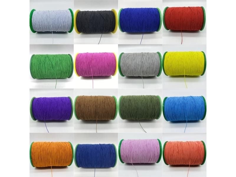10yards 0.5mm Round Elastic Ribbon Multirole Satin Elastic Spandex Band Trim Carousel 2