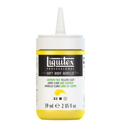 Liquitex Professional Soft Body Acrylic Paint 59ml CADMIUM-FREE YELLOW LIGHT 889 Carousel 2