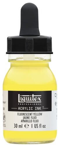 Liquitex Professional Acrylic Ink 30ml FLUORESCENT YELLOW Carousel 1