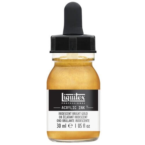 Liquitex Professional Acrylic Ink 30ml IRIDESCENT BRIGHT GOLD Carousel 1
