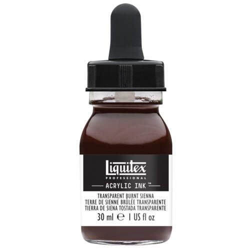 Liquitex Professional Acrylic Ink 30ml TRANSPARENT BURNT SIENNA Carousel 1