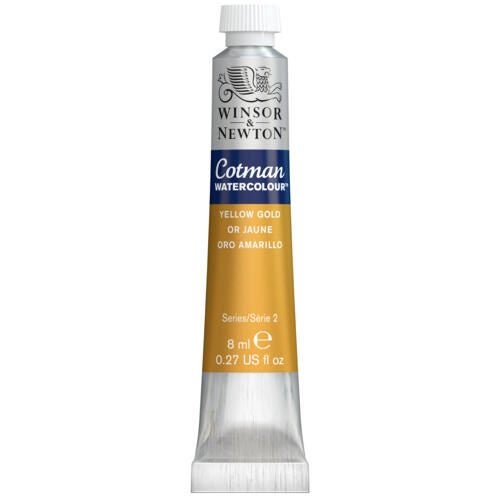 Winsor & Newton Cotman Watercolours 8ml YELLOW GOLD Carousel 1