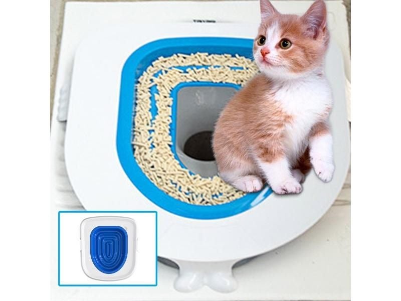Cat Toilet Training Seat Pet Cat Potty Training Kit Kitten Puppy