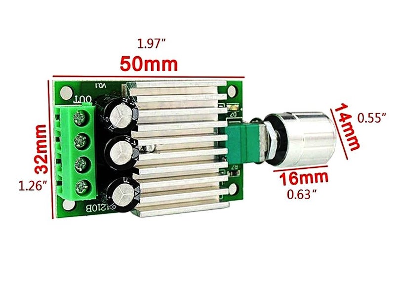 10A Speed Controller for DC Motors 12 to 30V. Integral potentiometer Carousel 3