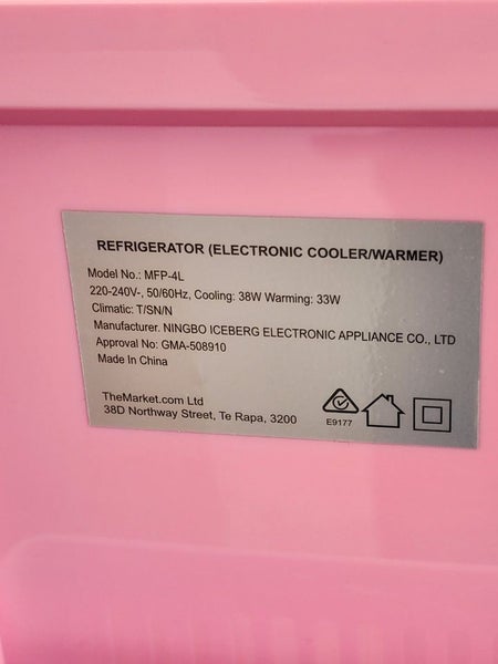 Alaska 4L Cosmetic Beauty Fridge Pink Carousel 8