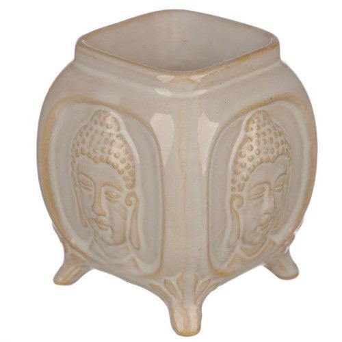 Ceramic Oil Burner - Eden Embossed Buddha 10.5cm (Set of 2 Asstd) Carousel 2