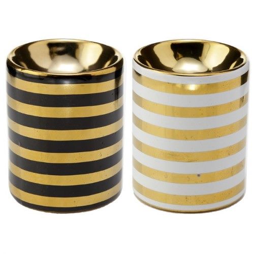 Oil Burner - Eden Metallic Gold Stripe (Box of 20) Carousel 1
