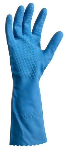 Silverlined Latex Gloves - Blue, L, 300mm Cuff, 70.0g (Box of 192) Carousel 1