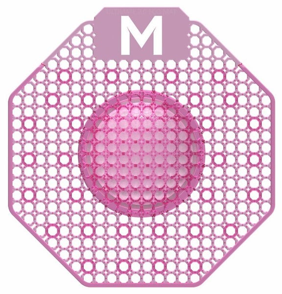 Scented Enzyme Block Urinal Screen - Pink, Mango Carousel 1