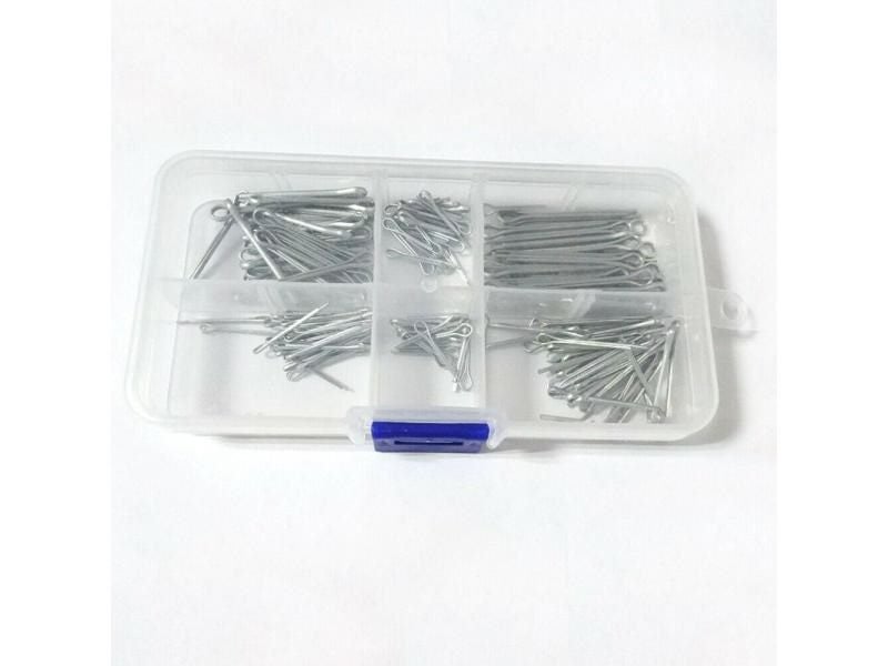 175Pcs Assorted Sizes Zinc Plated Steel Cotter Fixings Set BU1894 Carousel 1