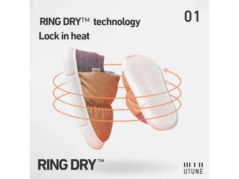 UTUNE Autumn Winter Warm Cotton Slippers Soft Sole Non-Slip Indoor Shoes Unisex Carousel 1