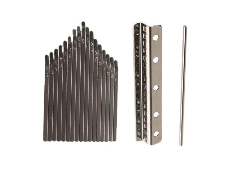 Thumb Piano Bridge Saddle 17 Keys Kit For Kalimba DIY Parts Carousel 2