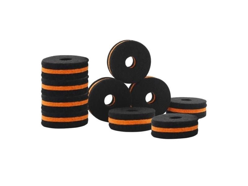 10 Pcs Foam Cotton Cymbal Stand Felts Washers For Percussion Drum Kit Carousel 2