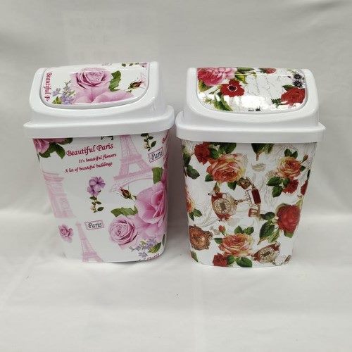 Rubbish Bin - 22 x 18.5 x 29cm (Set of 12 Asstd) Carousel 1