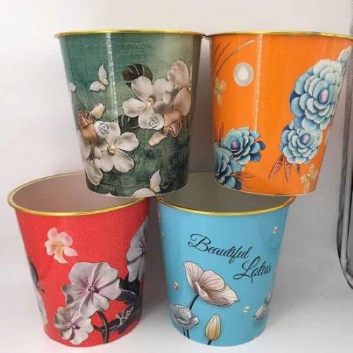 Rubbish Bin - 23 x 23 x 25cm (Set of 12 Asstd) Carousel 1