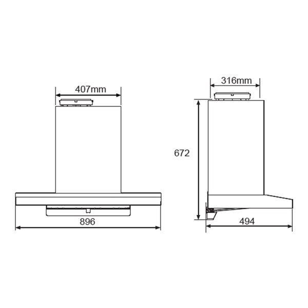 RANGEHOOD 900mm Carousel 7