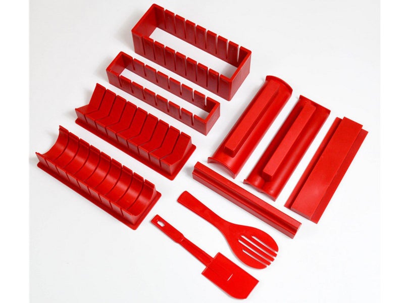 10Pcs DIY Sushi Making Kit Kitchen Tools Sushi Maker Sushi Rice Mold Set Carousel 6