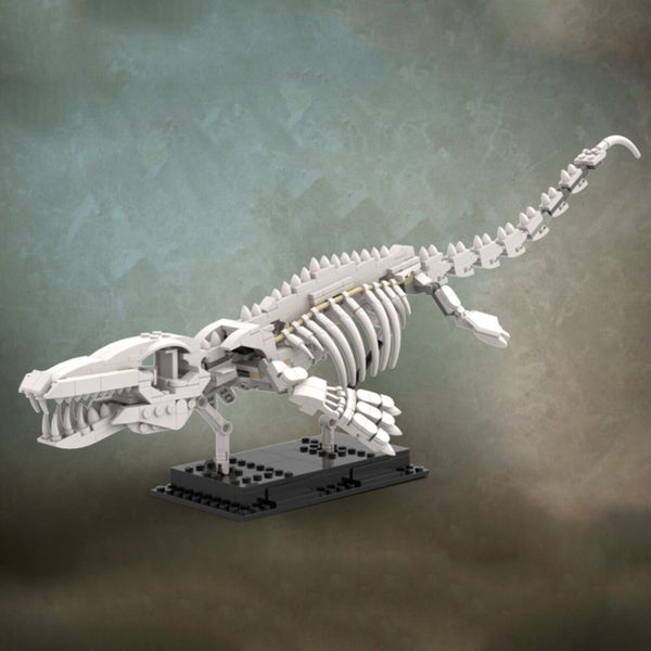 Mosasaur Skeleton Model with Display Stand 418 Pieces Dinosaur - Building blocks Carousel 1