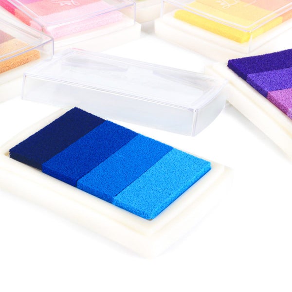 6 Park Ink Pad Rubber Stamps Craft Pigment Ink 24 Colour Carousel 2