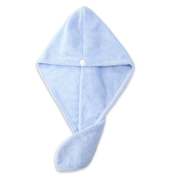 Microfiber Hair Towel,Care Cap with Button,Super Absorbent Hair Towel Carousel 1