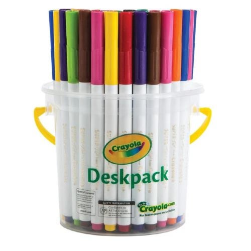 Crayola Supertips Washable Marker Deskpack 40 Pack Carousel 1