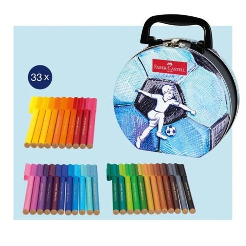 Faber-Castell Connector Pen Soccer Bag Tin Carousel 2