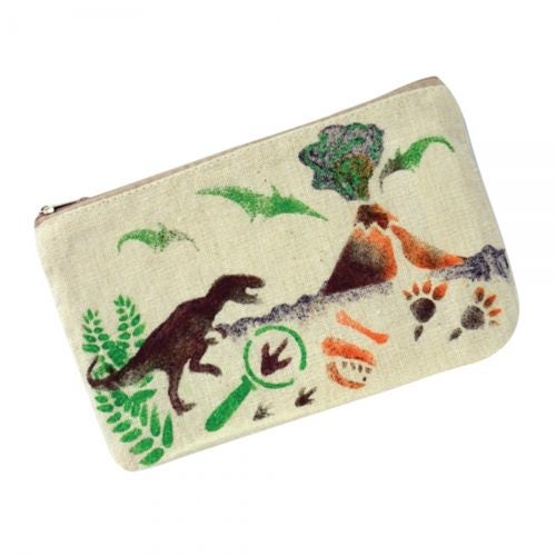Seedling Design your Own Dino Stencil Pencil Case Carousel 2