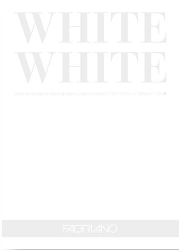 Fabriano White White Pad 300gsm 20pk A3 Carousel 1