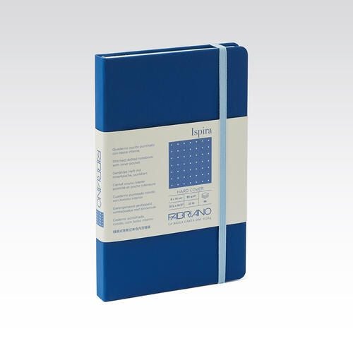 Fabriano Ispira Hard Cover 85gsm Dots 9X14Cm 96sht Royal Blue Carousel 1
