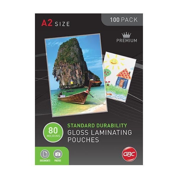 Gbc laminating pouch a2 80 micron pk100 Carousel 1