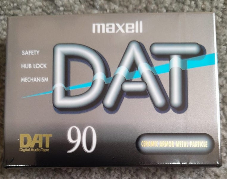 1 or many! -Blank Maxell Digital Audio Tape -90 min DAT Tape Audio cassette Carousel 1