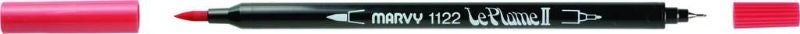 MARVY LE PLUME II DUAL TIP WATER BASED MARKER PEN - CARMINE 19 Carousel 1