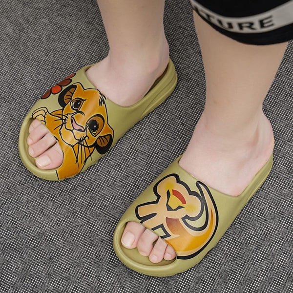 Children Slippers Girls Summer Cute Cartoon Graffiti Beach Sandals Carousel 2