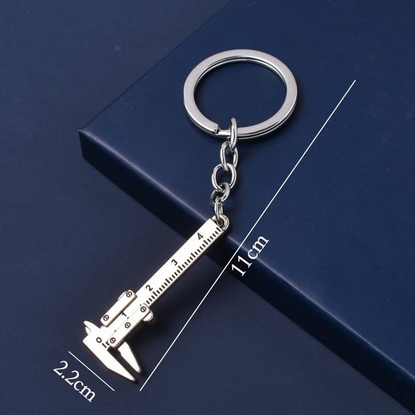 New Fashion Car Key Mini Vernier Caliper Portable 0-40mm keychain Carousel 1