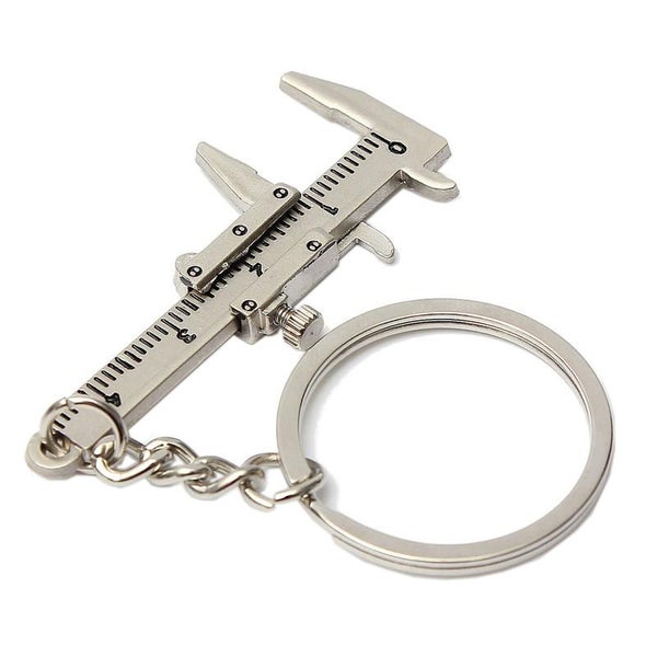 New Fashion Car Key Mini Vernier Caliper Portable 0-40mm keychain Carousel 2
