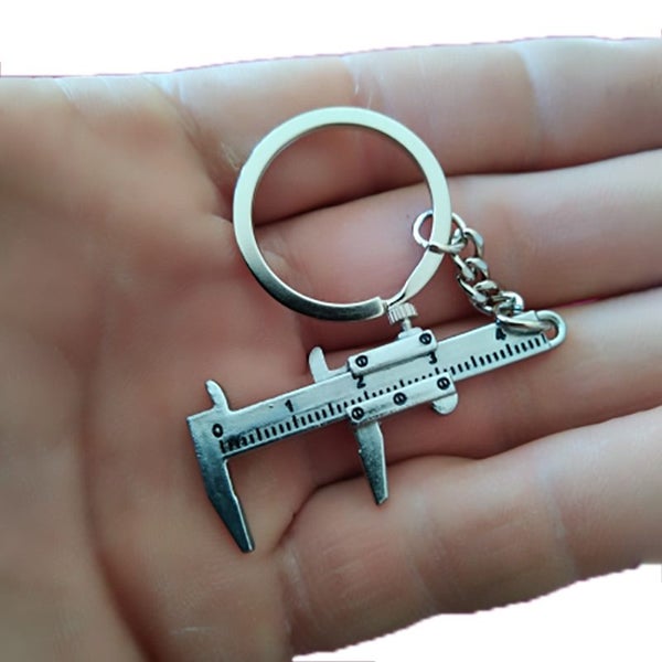 New Fashion Car Key Mini Vernier Caliper Portable 0-40mm keychain Carousel 6