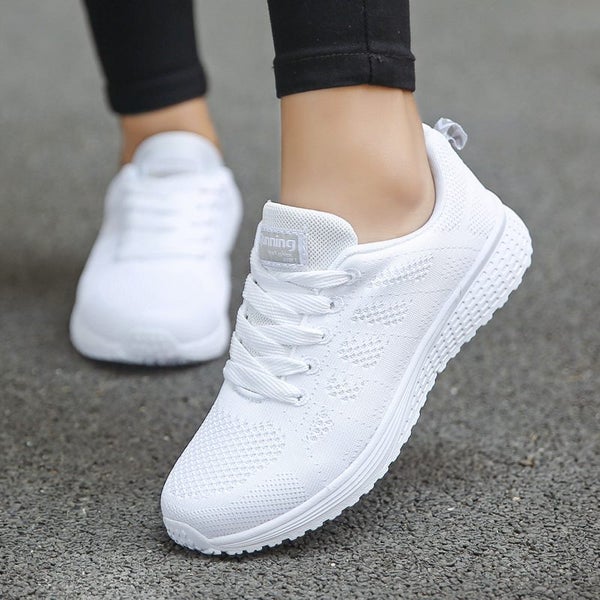 Women Casual Shoes Fashion Breathable Walking Mesh Flat Shoes Woman Carousel 2