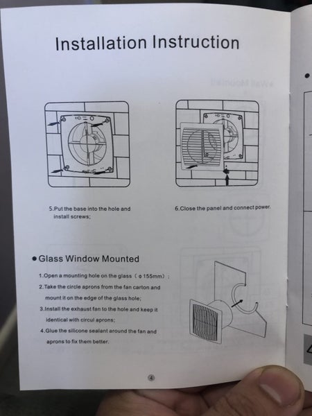 HGA 150A WALL/CEILING/WINDOW MOUNT BATHROOM FAN 150MM Carousel 5