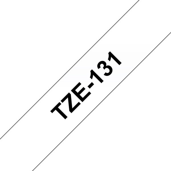 Compatible Brother P touch Tze131 Tze-131 12mm*8m label tape *2 - BLK on CLEAR Carousel 2