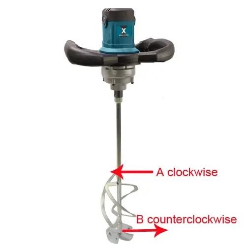 MORTAR MIXER 1600watt Double Rotation paddle Carousel 1