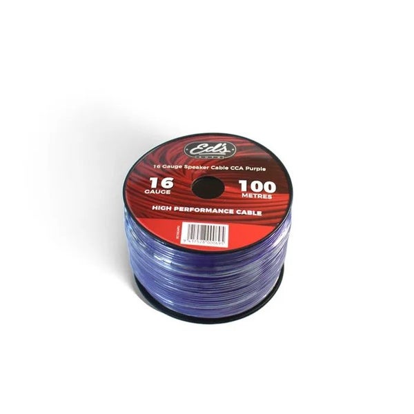 EDS 16 GAUGE SPEAKER CABLE CCA 100M PURPLE Carousel 1