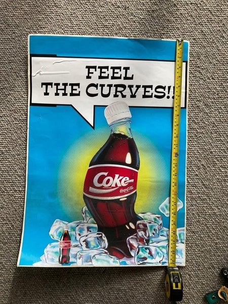 Extremely rare COCA COLA FEEL THE CURVES DECAL Carousel 1