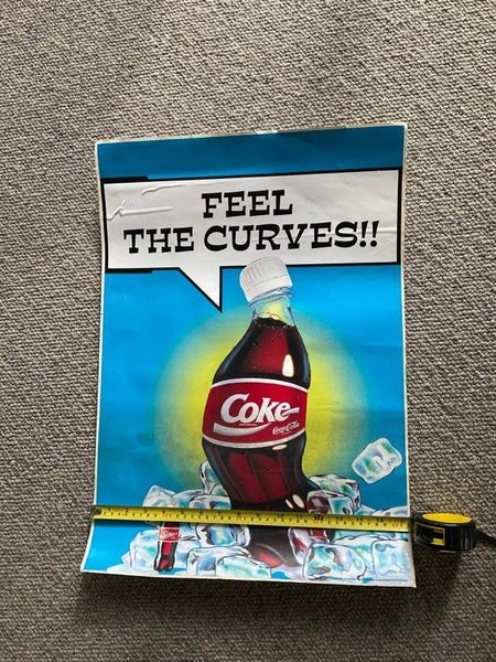 Extremely rare COCA COLA FEEL THE CURVES DECAL Carousel 3