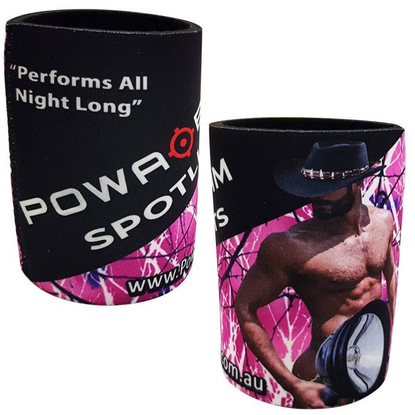 Powa Beam Pink Camo Stubbie Cooler Carousel 2