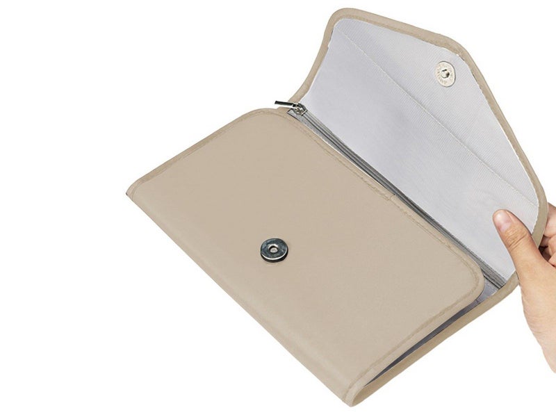 Foldable Travel Jewelry Organizer Bag for Rings Necklaces Bracelet Earring Khaki Carousel 2